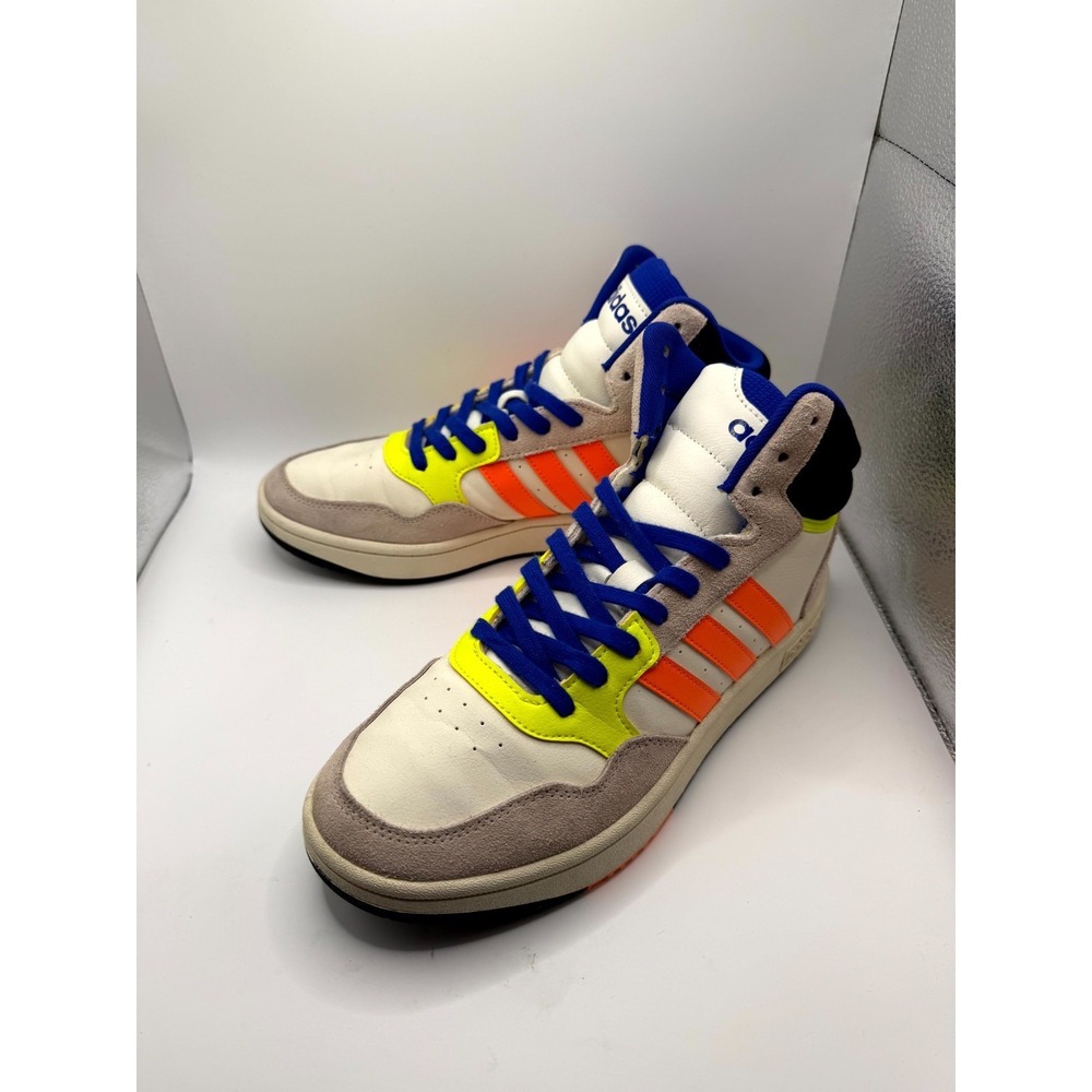 Adidas Hoops 3.0 Mid HQ6248 Men 8.5 Sneaker Multicolor Basketball Athletic Shoes